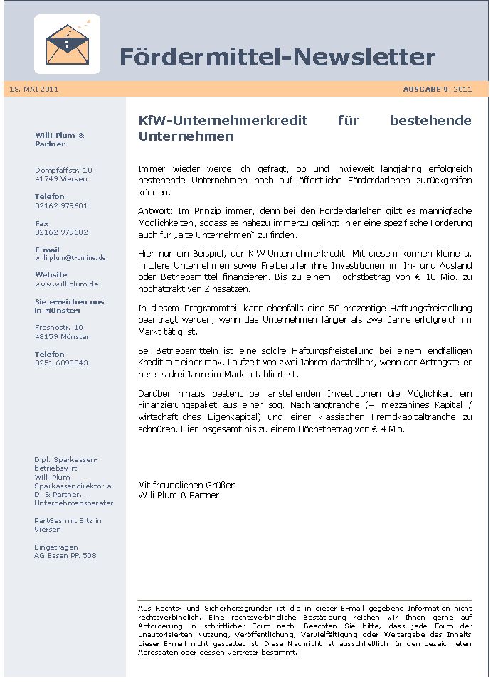 Newsletter-05_2011_Willi-Plum-Partner