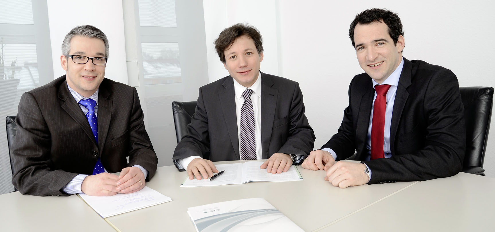 GES-Vorstände Holger von Dorn, Berklmeir und Alexander Berger