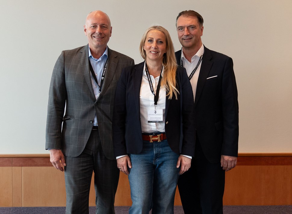Frank Haensel (Geschäftsführer beauty alliance), Johanna Schlurmann (Geschäftsführerin Stadt-Parfümerie Pieper) und Christian Lorenz (Geschäftsführer beauty alliance) 