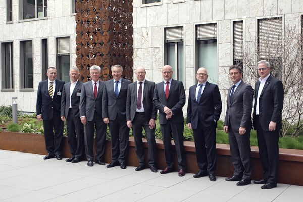 Das Präsidium des MITTELSTANDSVERBUNDES am 12. April bei der DATEV eG in Nürnberg