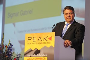 Besucht auch in diesem Jahr den Mittelstandsgipfel PEAK: Sigmar Gabriel