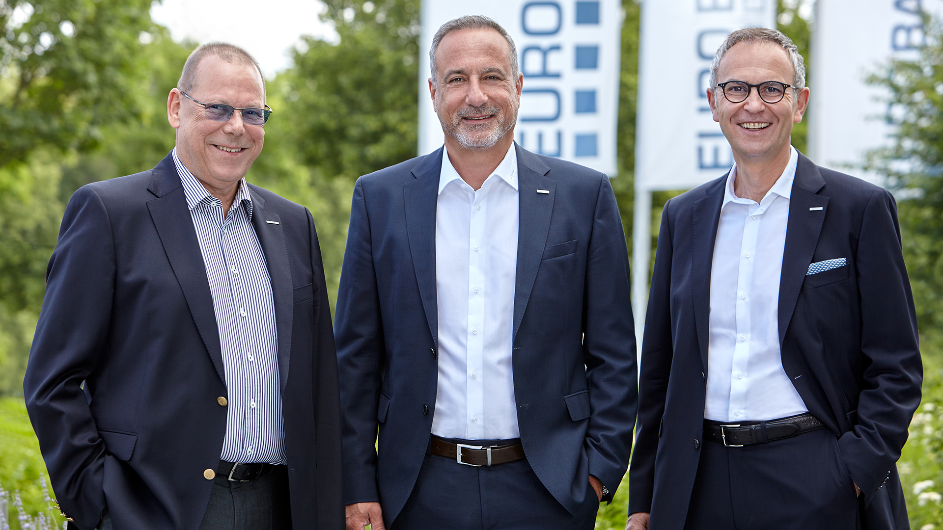 Die Geschäftsführer der EUROBAUSTOFF, v.l.:  Jörg Hoffmann, Dr. Eckard Kern (Vorsitzender), Hartmut Möller 