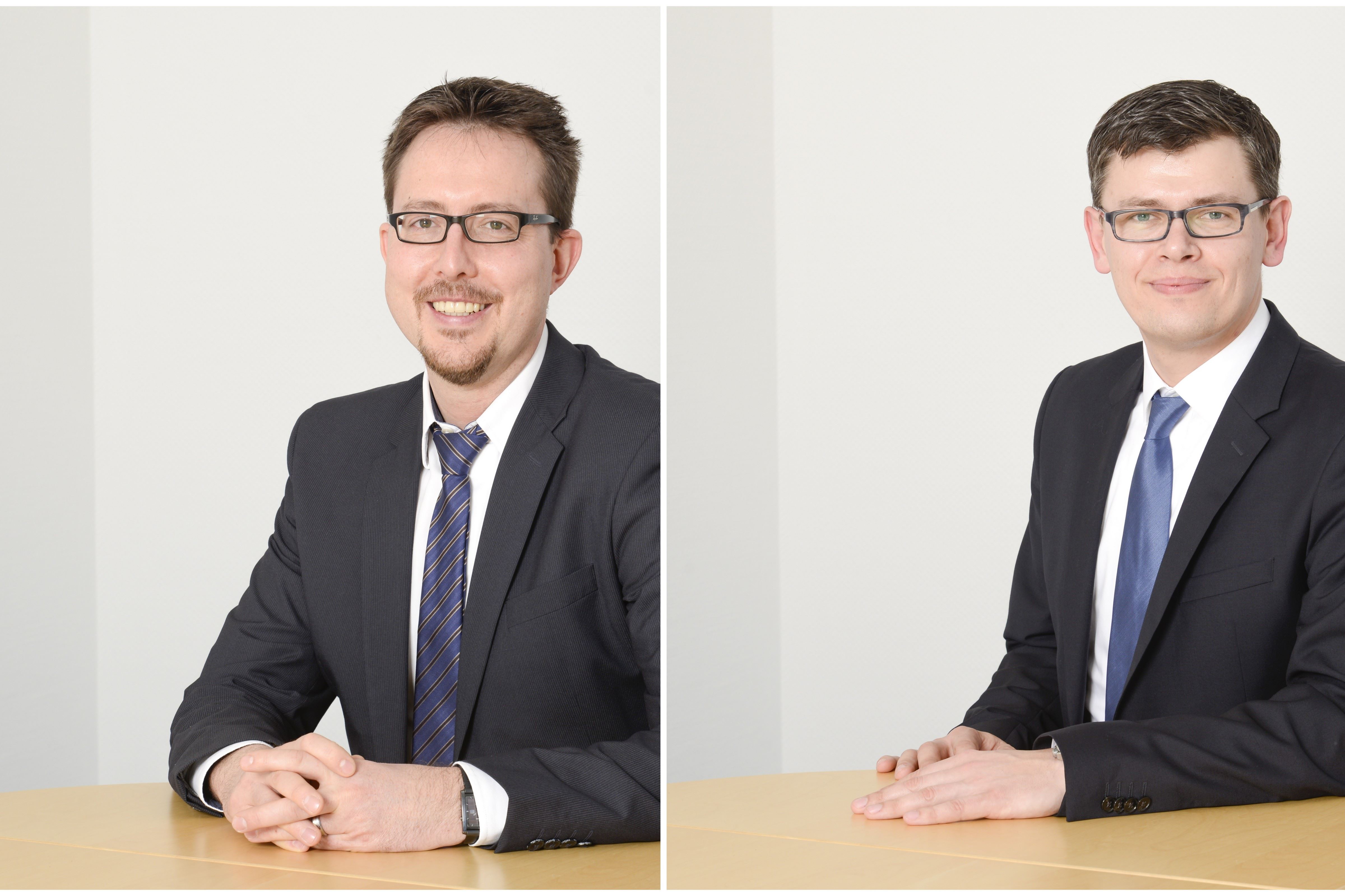 Vorstände der Energiehaus Dresden eG (v.l.): Sebastian Brandt, Ronny Leszkiewicz