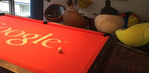 Aufenthaltsraum in der Google-Zentrale in Hamburg