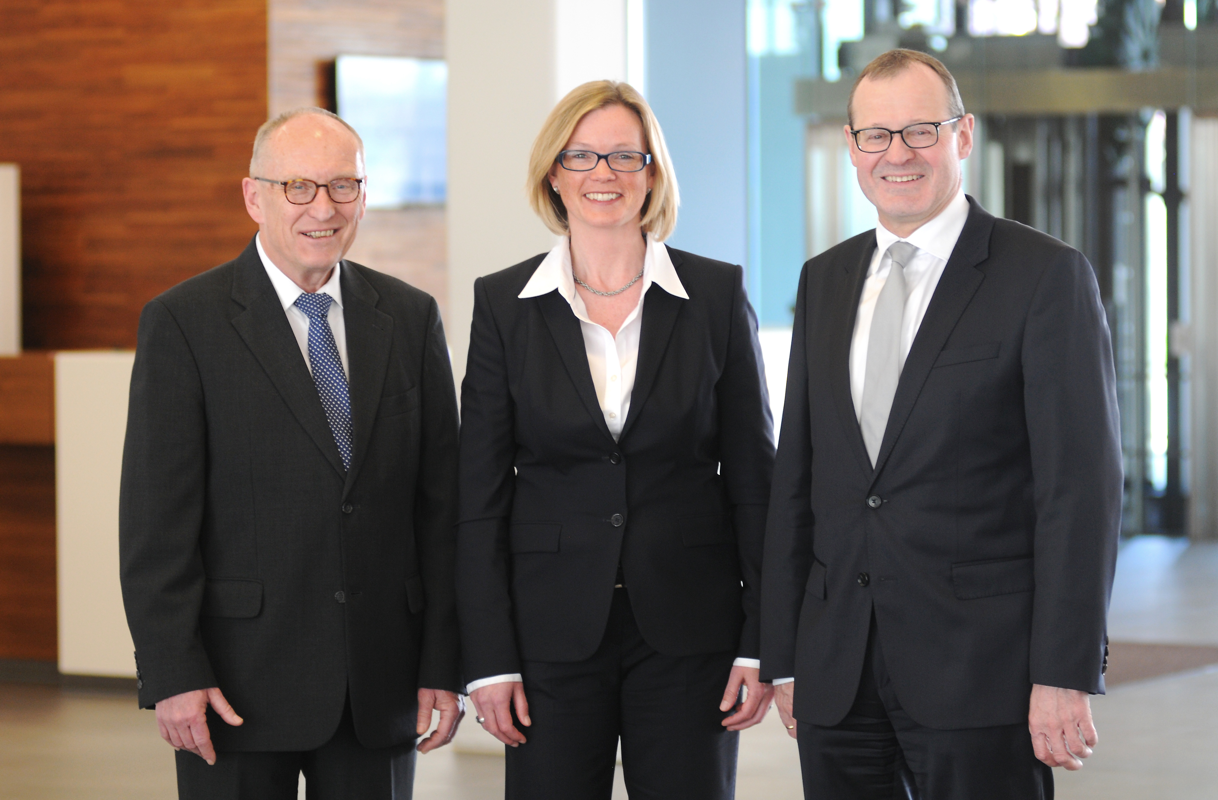 (v.l.) Verbandsdirektor Gerhard Schorr, Verbandsdirektorin Monika van Beek, BWGV-Präsident Dr. Roman Glaser