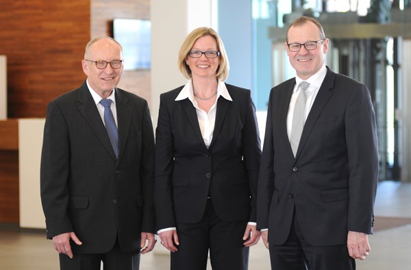 (v.l.) Verbandsdirektor Gerhard Schorr, Verbandsdirektorin Monika van Beek, BWGV-Präsident Dr. Roman Glaser