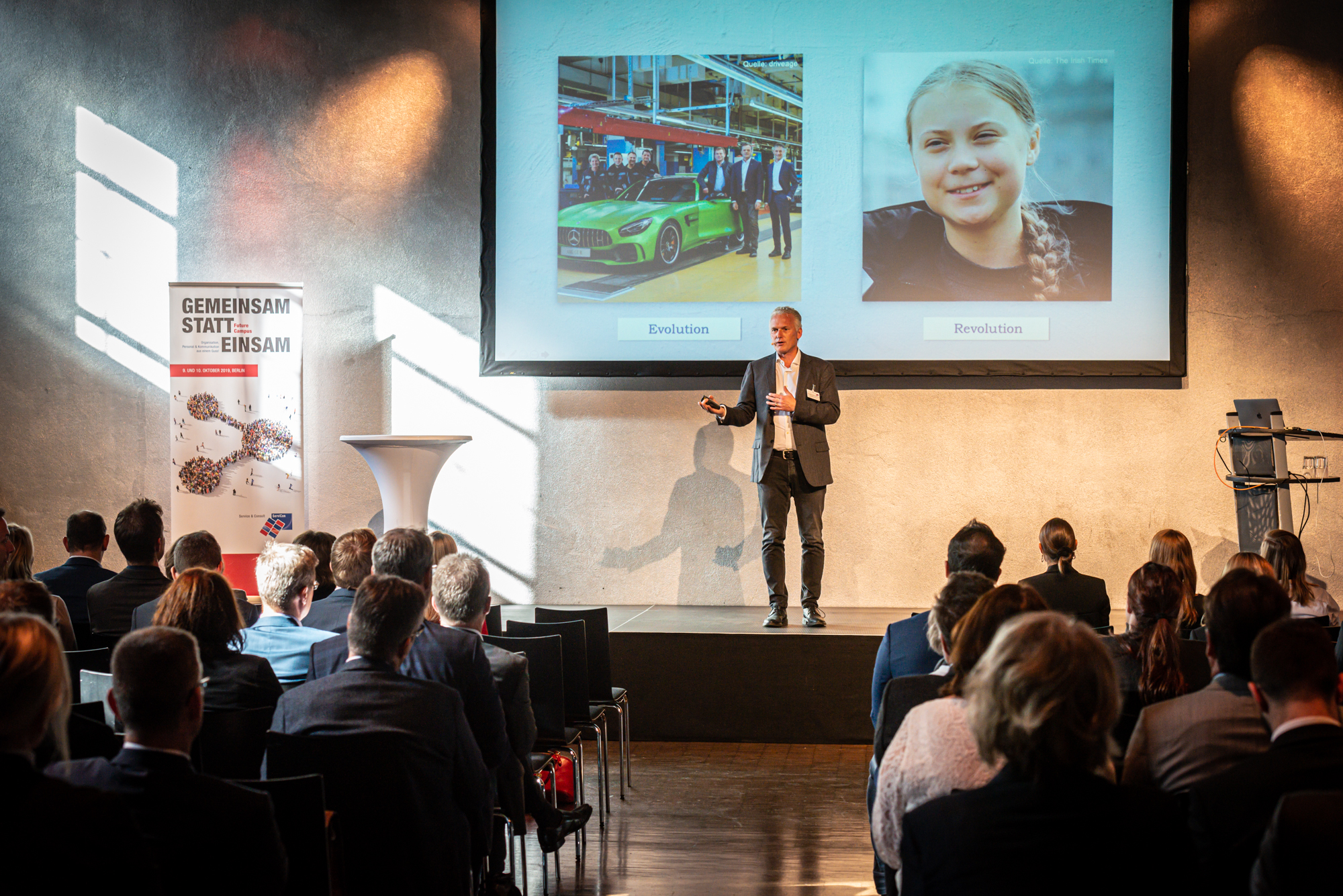 Dr. Benedikt Erdmann, Sprecher des Vorstands der Soennecken eG und Vizepräsident des MITTELSTANDSVERBUNDES, auf dem Future Campus 2019.