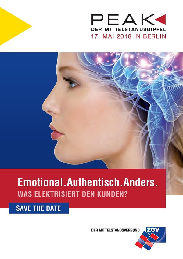 Emotional. Authentisch. Anders. – jetzt anmelden zur PEAK 2018