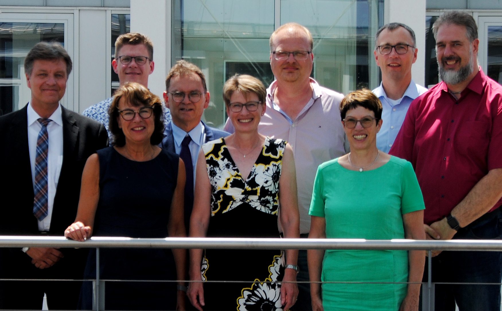 v.l.n.r. Rainer Wiedmann Backnang (Vorsitzender), Bodo Meyer Georgsmarienhütte (stellvertr. Vorsitzender), Manon Motulsky, Ralf Viehweg, Hildegard Peppinghaus, Andreas Cromme, Christiane Barth, Stephan Sendner, Stefan Wittmann