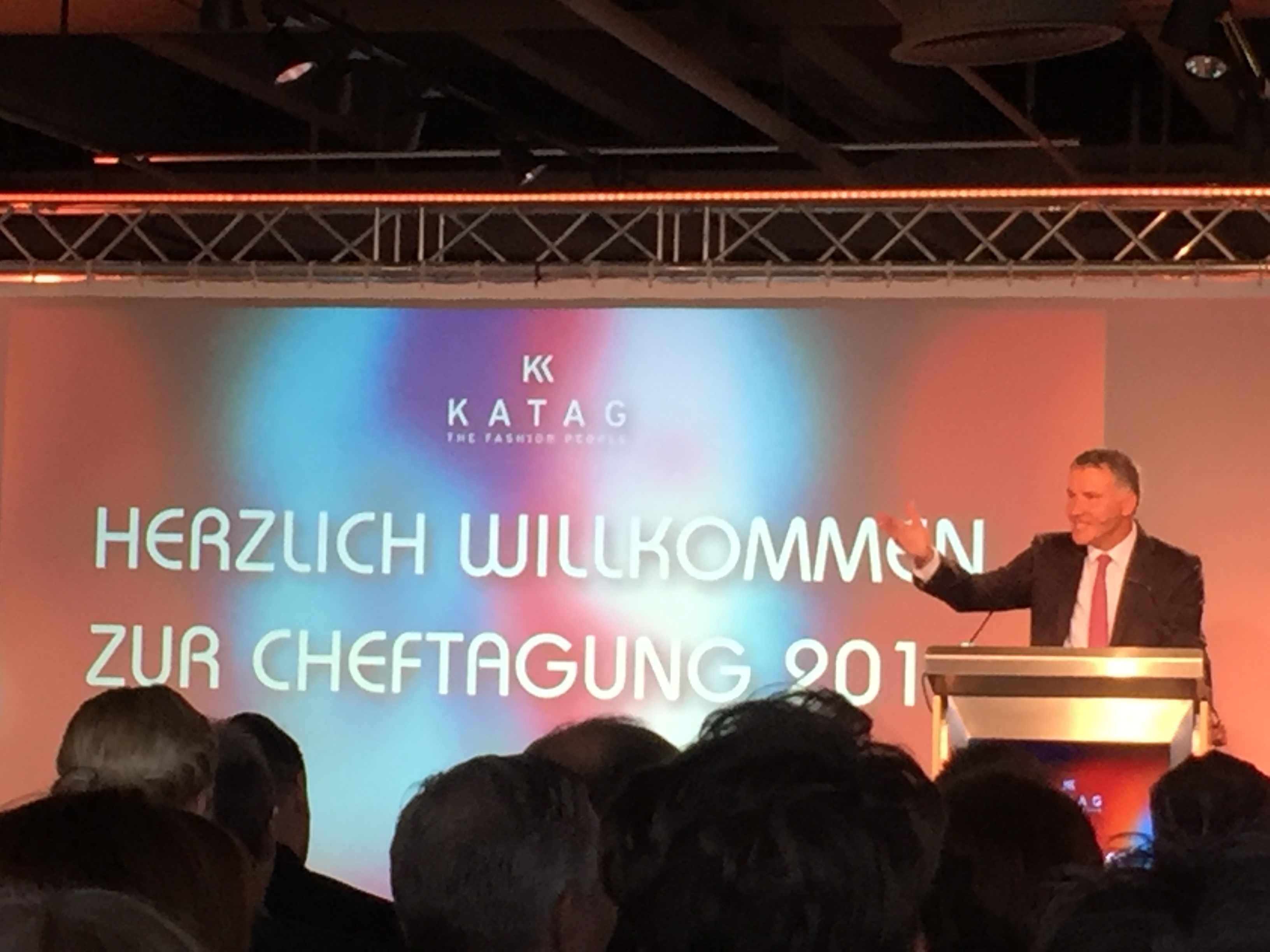 Dr. Daniel Terberger, Vorstandsvorsitzender der KATAG AG, auf der Cheftagung der Fashionkooperation am 7. Juni 2016 in Bielefeld