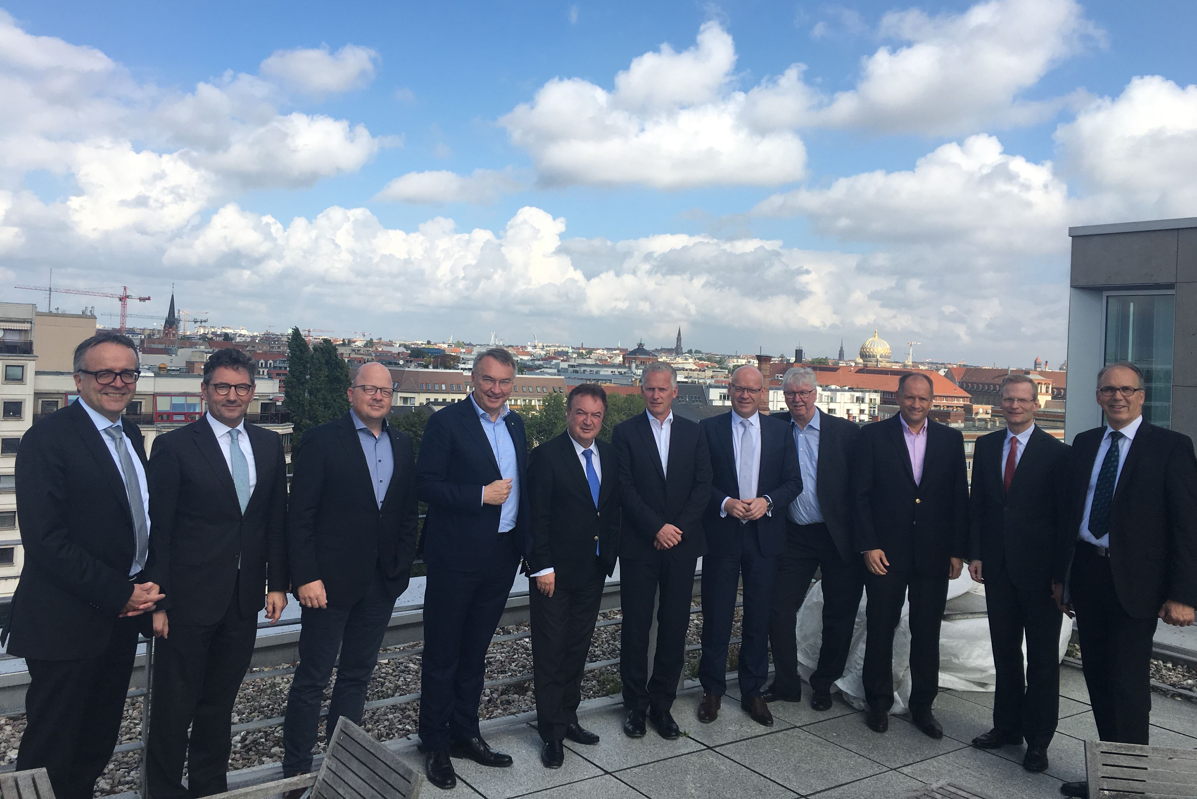 Das Präsidium des MITTELSTANDSVERBUNDES am 21. September 2016 beim MITTELSTANDSVERBUND in Berlin
