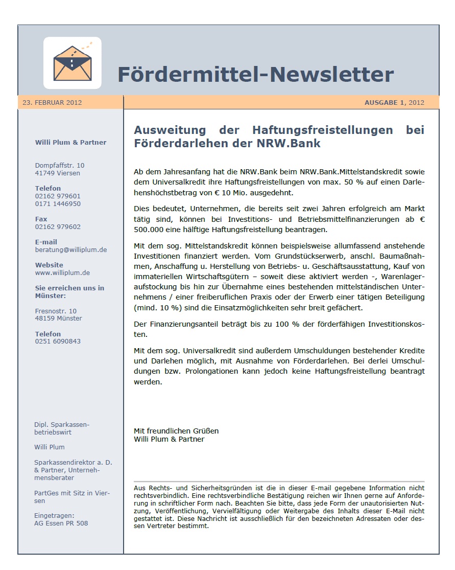 Newsletter-1_2012_Willi-Plum-Partner