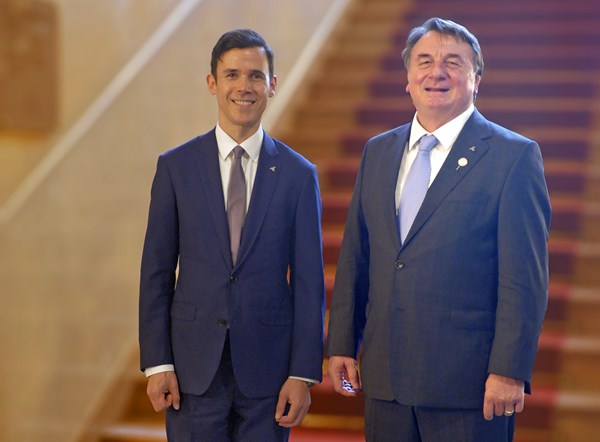 Bild v.l.n.r. Mirco Rode und Adolf Gorczynski