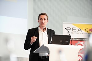Stefan Plattner (ebay) auf dem Mittelstandsgipfel PEAK am 10. Mai 2017 in Berlin.
