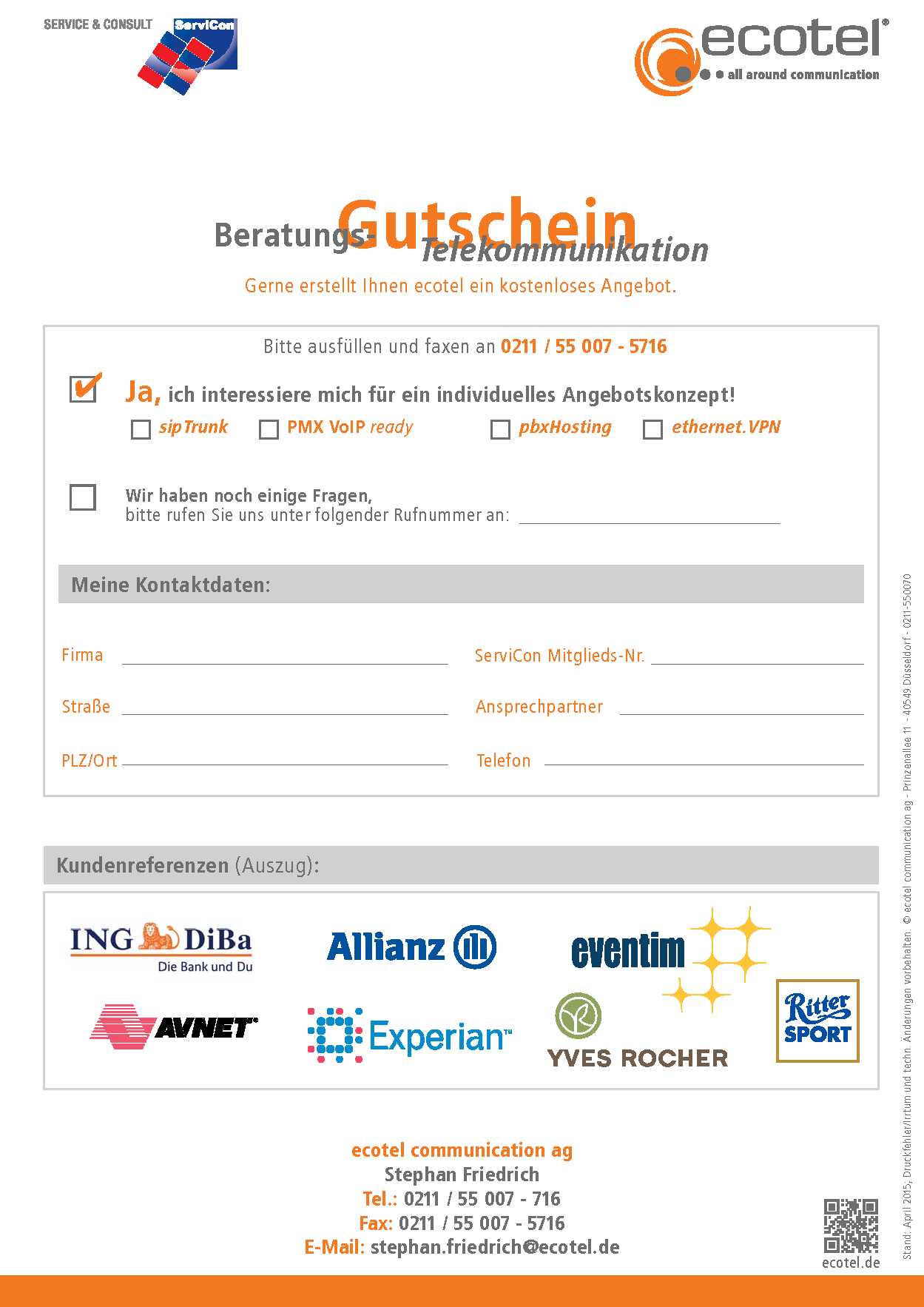 Beratungsgutschein-Telekommunikation
