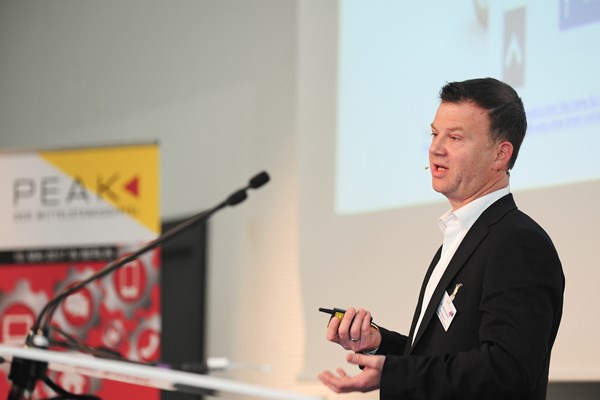 Kai Hudetz (IFH Köln) auf dem Mittelstandsgipfel PEAK am 10. Mai 2017 in Berlin.