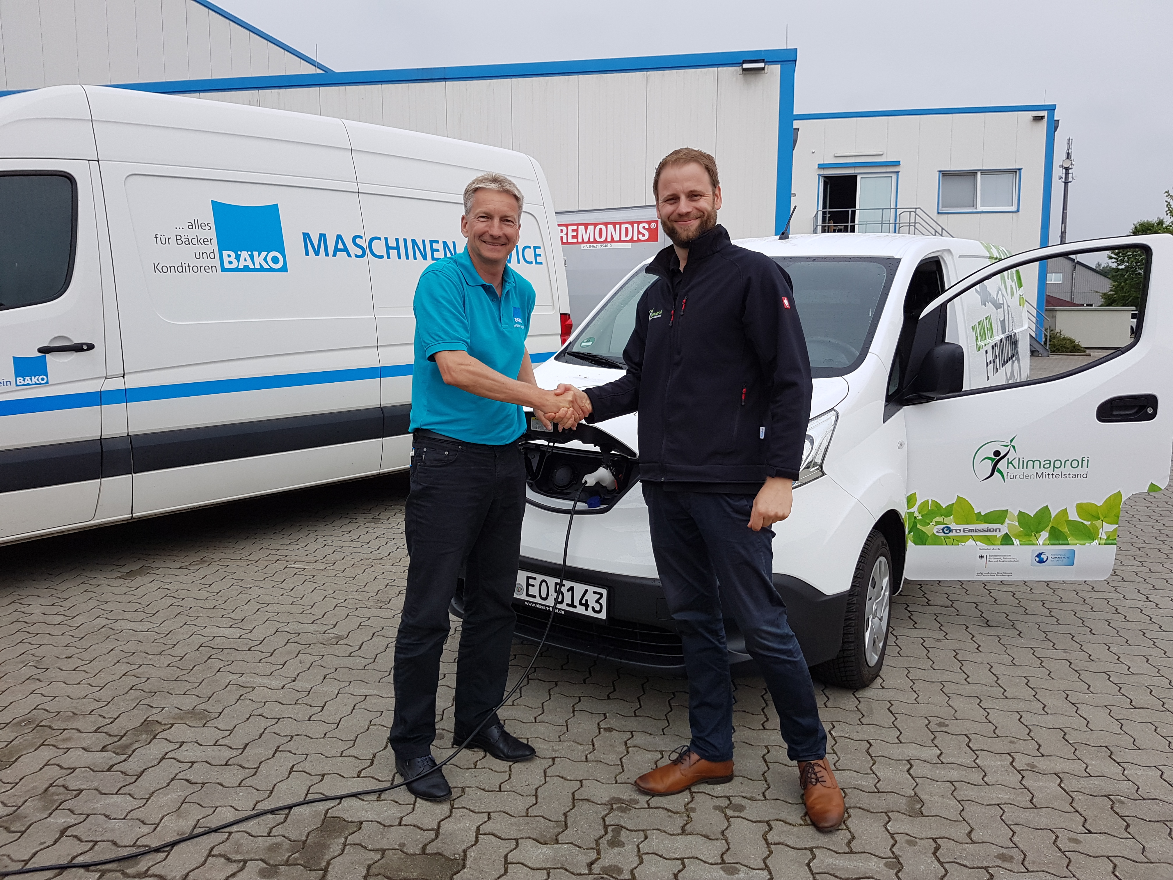 Matthias Retzlaff, Geschäftsführender Vorstand der BÄKO Schleswig-Holstein eG mit Ernst Panse, Leiter Klima & Energie, DER MITTELSTANDSVERBUND.