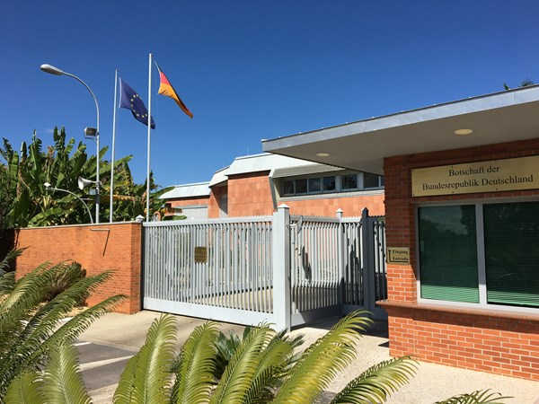 Die Deutsche Botschaft in Brasilia.