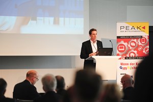 Stefan Plattner (ebay) auf dem Mittelstandsgipfel PEAK am 10. Mai 2017 in Berlin.